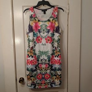 Forever 21 floral bodycon dress